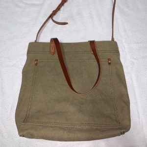 Madewell Transport Tote Olive Green